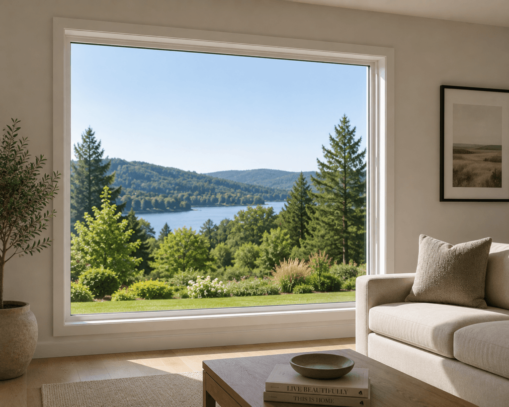 Fixed residential window designed for daylight and views without ventilation